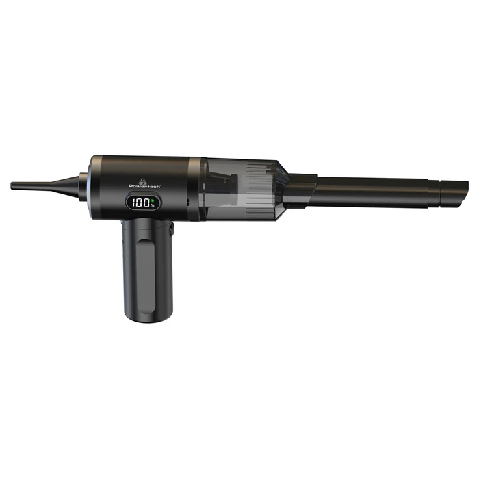 Powertech 2 1 Σκουπάκι Χειρός & Air Duster Pt-1576 50w 3600mah Μαύρο Powertech