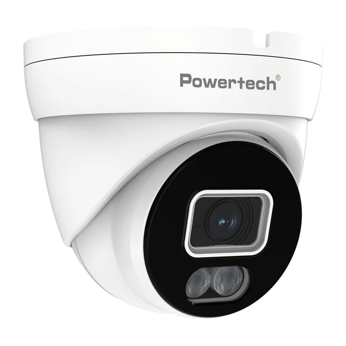 POWERTECH υβριδική κάμερα CCTV PT-1586 με μικρόφωνο & Full Color λειτουργία, 8MP, 2.8mm, IP67