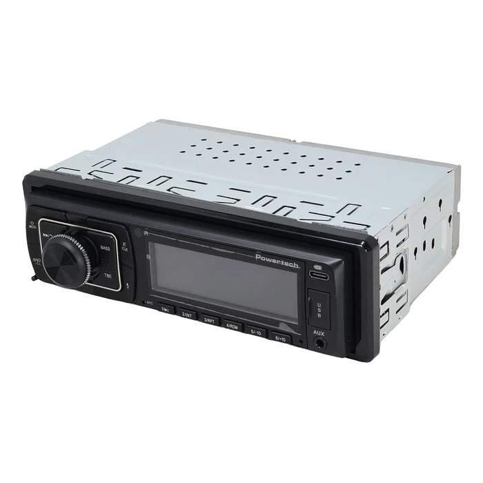 POWERTECH ηχοσύστημα αυτοκινήτου PT-1603 – αποσπώμενο πάνελ, 1 DIN, Bluetooth/FM/USB/Micro SD, 4x55W