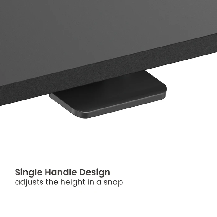 POWERTECH Sit-Stand Desktop Workstation PT-1663, 790x540x62-420mm, Black