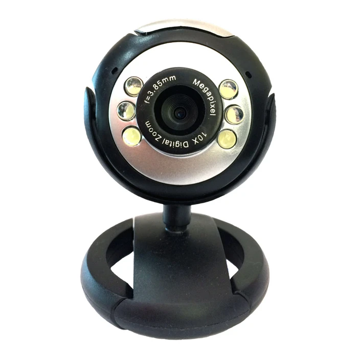 Webcam Powertech PT-509 1.3MP, Plug & Play, μαύρη