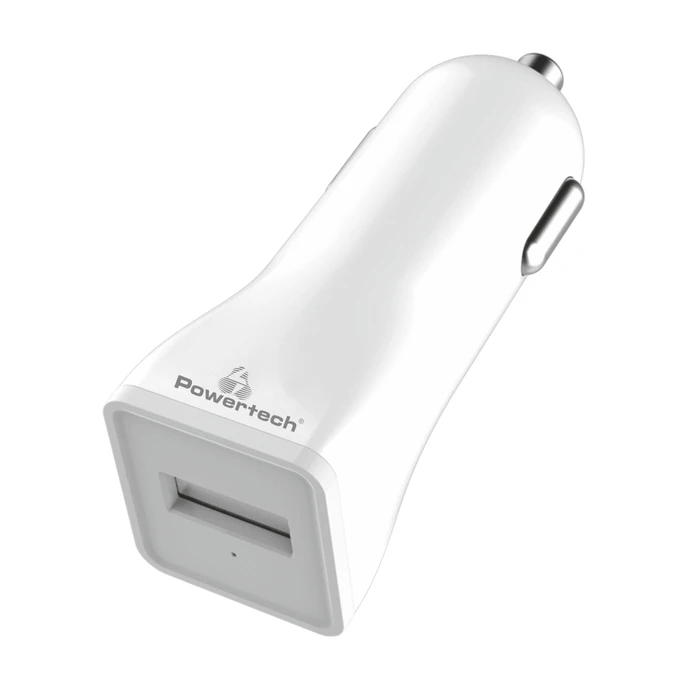 Φορτιστής Αυτοκινήτου Powertech PT-762, 1x USB, 1A, λευκός