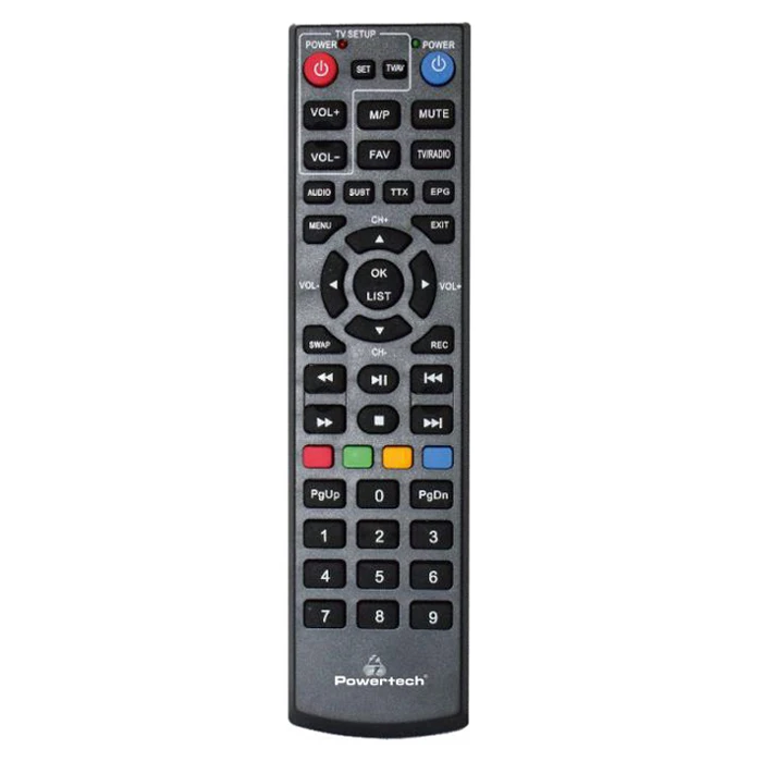 Ψηφιακός Δέκτης Powertech PT-779, MPEG4, DVB-T2, H.265, RJ45