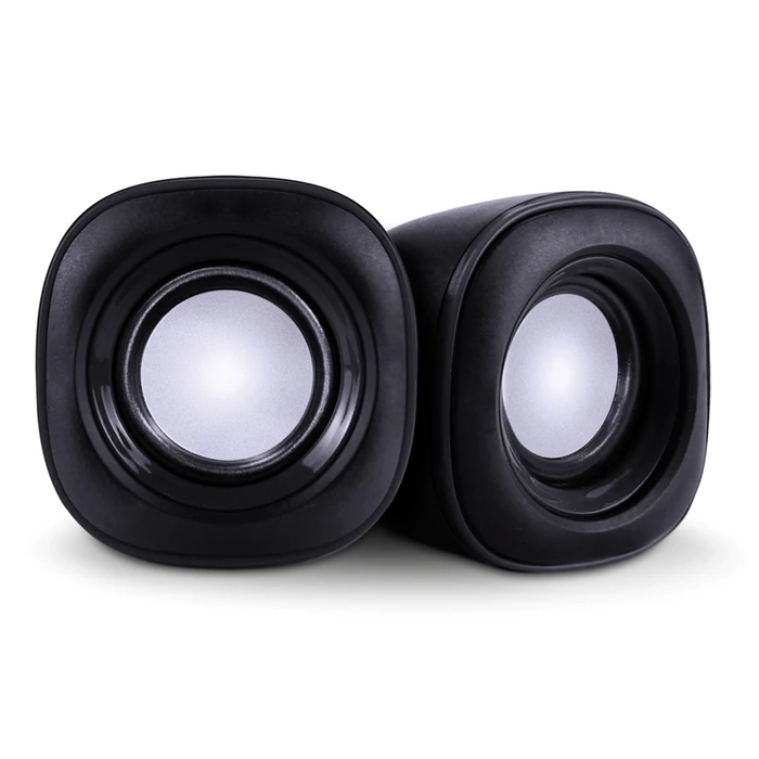 Ηχεία Powertech Essential sound PT-844, 2x 3W, 3.5mm, μαύρα