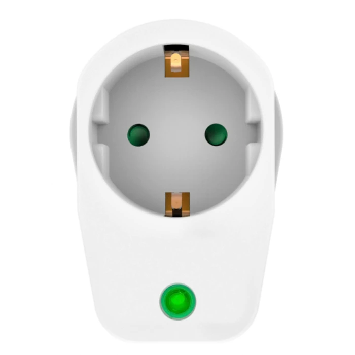 Αντάπτορας Ρεύματος Powertech PT-996, 1 θέση schuko, 16A, 3680W, λευκός