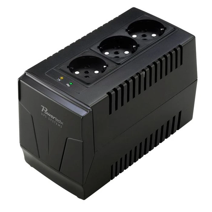 UPS Powertech σταθεροποιητής ρεύματος PT-AVR-1500, 1500VA, 3x έξοδοι πρίζας