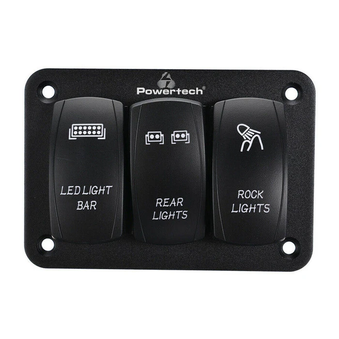 Πρίζα Σκάφους Powertech Πάνελ Σκαφών Ptl-018 με 3X Διακόπτες Φώτων, Ip65