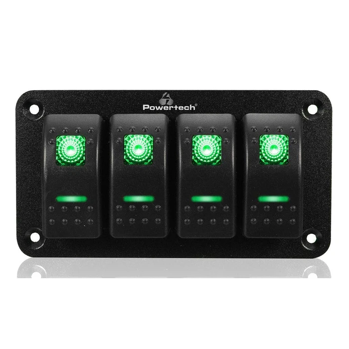 Πρίζα Σκάφους Powertech Πάνελ Σκαφών & Οχημάτων Ptl-019 με 4X Διακόπτες, Ip65