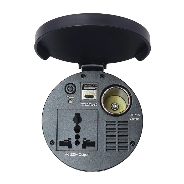 Inverter Αυτοκινήτου Powertech Ptl-022, 150W, 12V Dc σε 220V Ac, με Usb/USB-C