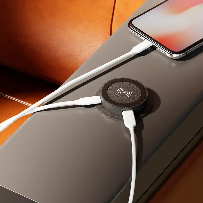 Ασύρματος Φορτιστής Powertech Ptl-025 με USB & USB-C Θύρες, 15W/30W, Μαύρος