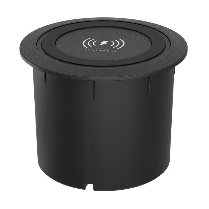 Ασύρματος Φορτιστής Powertech Ptl-025 με USB & USB-C Θύρες, 15W/30W, Μαύρος