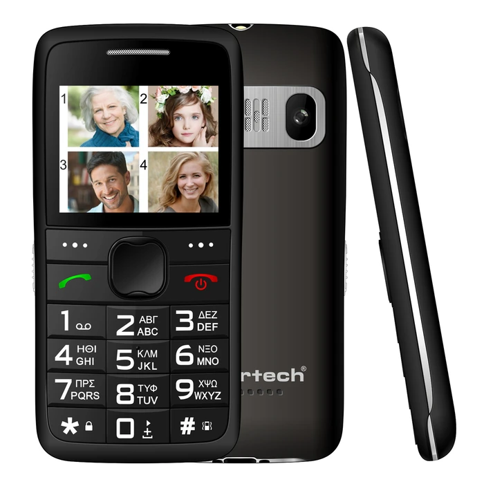 Κινητό Τηλέφωνο Powertech Sentry Eco PTM-18, SOS Call, με φακό, μαύρο