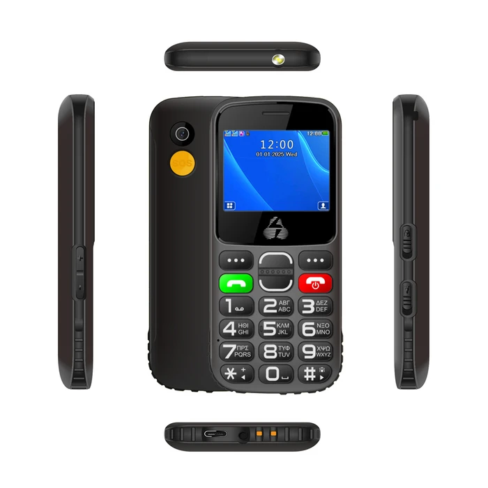 Κινητό Τηλέφωνο Powertech Sentry Eco Ii, 2.31", Dual Sim, με Κάμερα, Μαύρο
