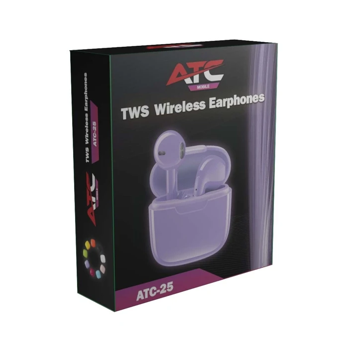Bluetooth Handsfree ATC-25 TWS Purple