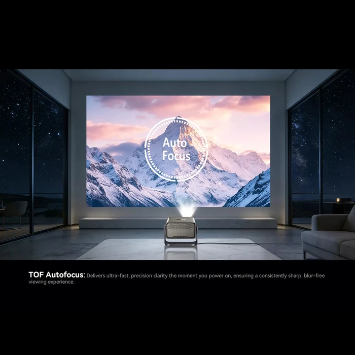 Blackview PV1000 Max Mini Projector - Full HD 1080p, 1000 ANSI Lumens, VIDAA OS (PV1000MAX)