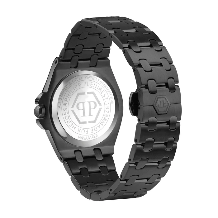 Philipp Plein Extreme Γυναικείο Ρολόι 38mm Μπαταρίας με Μαύρο Μεταλλικό Μπρασελέ PWJAA1423