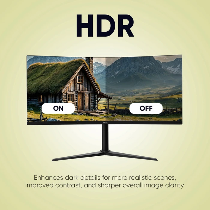 Armaggeddon PXP 34 Pro C 34" Καμπύλη Ultrawide VA HDR Gaming Οθόνη 180Hz 1ms