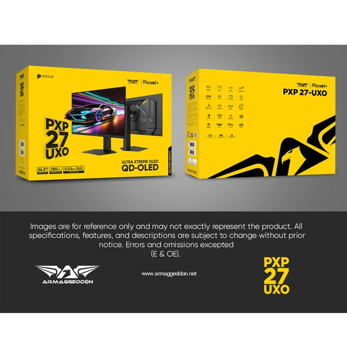 Armaggeddon PXP-27UXO-W QD-OLED 27" QHD (2560x1440) 280Hz Gaming Monitor White