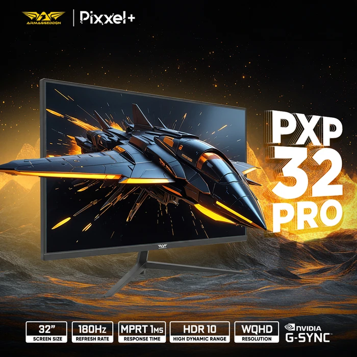ARMAGGEDDON PIXXEL+ PXP-32PRO-B 31.5" IPS HDR QHD 180Hz Gaming Οθόνη