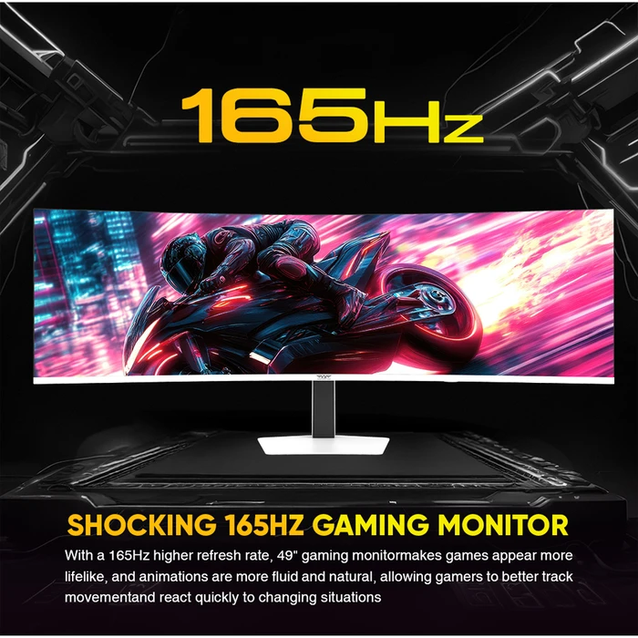 Armaggeddon PXP-49PRO-W Εξαιρετικά Ευρεία Καμπύλη Οθόνη 49" 5120x1440 165Hz Λευκή
