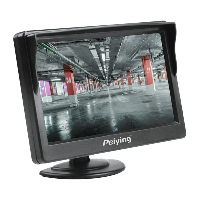 Οθόνη Αυτοκινήτου Peiying PY0109 για κάμερες, 5" TFT έγχρωμη, μαύρη