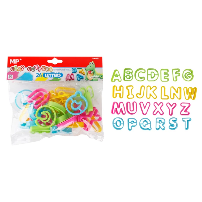 MP Σετ Καλούπια Πλαστελίνης PY053 Γράμματα 3 Ετών 26 Τμχ