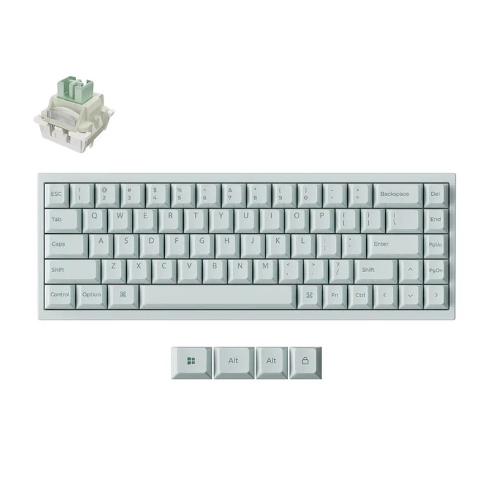 Keychron Q16 HE Q16HW-L1 Ηall Effect Gaming Πληκτρολόγιο 65% με Custom διακόπτες και RGB φωτισμό (Αγγλικό US) Πράσινο