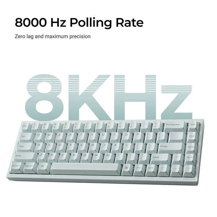 Keychron Q16 HE Q16HW-L1 Ηall Effect Gaming Πληκτρολόγιο 65% με Custom διακόπτες και RGB φωτισμό (Αγγλικό US) Πράσινο