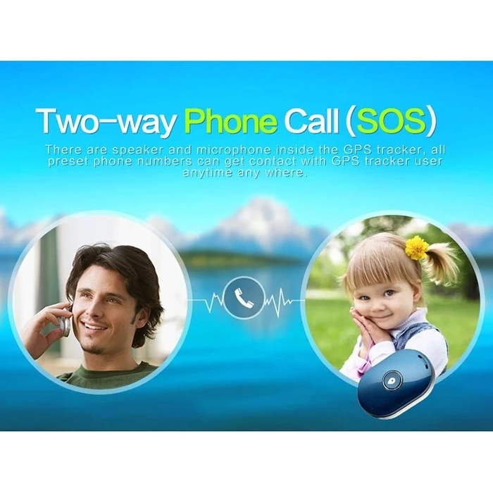 Mini GPS Eντοπισμού Θέσης Q60, 400mAh, Αδιάβροχο, Black