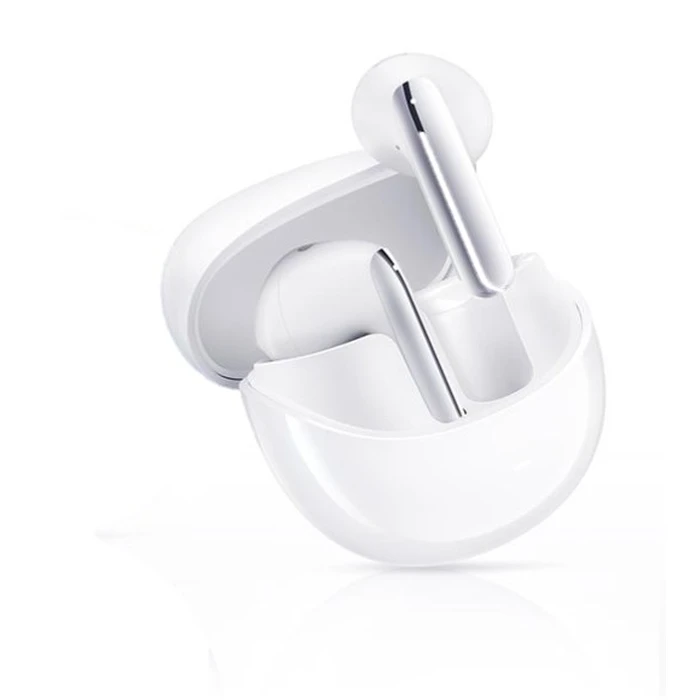 Blueooth Handsfree Qcy AilyBuds Pro Semi-Ear ANC TWS White 6 mic & A.I. Noise Cancel. Ultra HD Multi-point