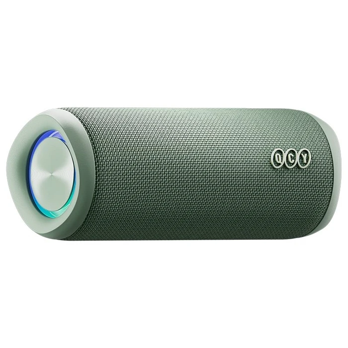 Φορητό Ηχείο Bluetooth QCY SP7 Green - Stereo 40W, Mic for Calls, RGB Light Show