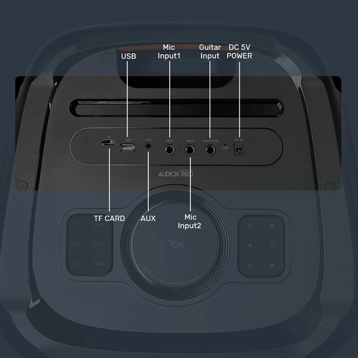 Karaoke Sonic Gear RGB with HD AUDIO 'AUDIOX PRO 1200' RMS 220W