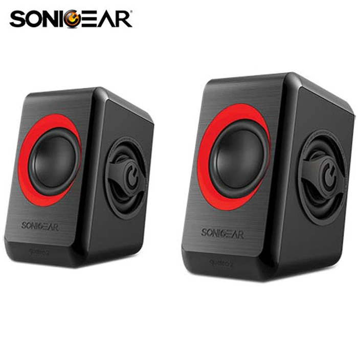 Ηχεία Υπολογιστή Sonic Gear USB POWERED QUAD BASS 2,0 Black FESTIVE RED