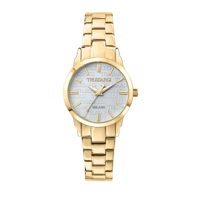 Γυναικείο Ρολόι Trussardi R2453141507 (32mm) Μεταλλικό Μπρασελέ Χρυσό