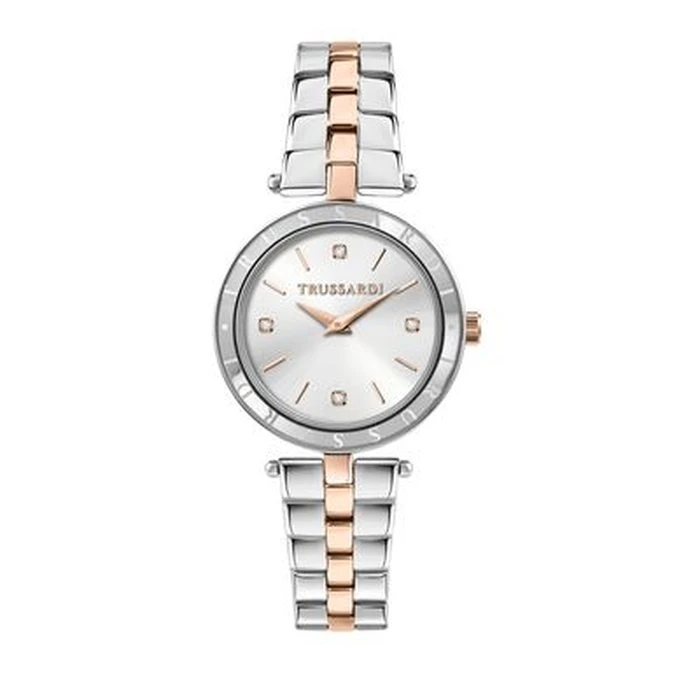 Γυναικείο Ρολόι Trussardi R2453145516 (34mm) Μεταλλικό Μπρασελέ Ασημί