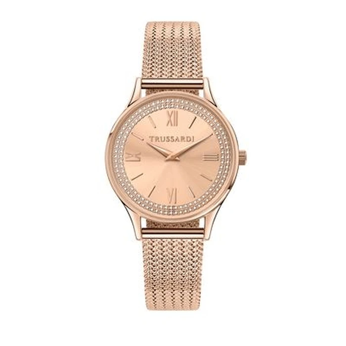 Γυναικείο Ρολόι Trussardi R2453152505 (34mm) Μεταλλικό Μπρασελέ Ροζ