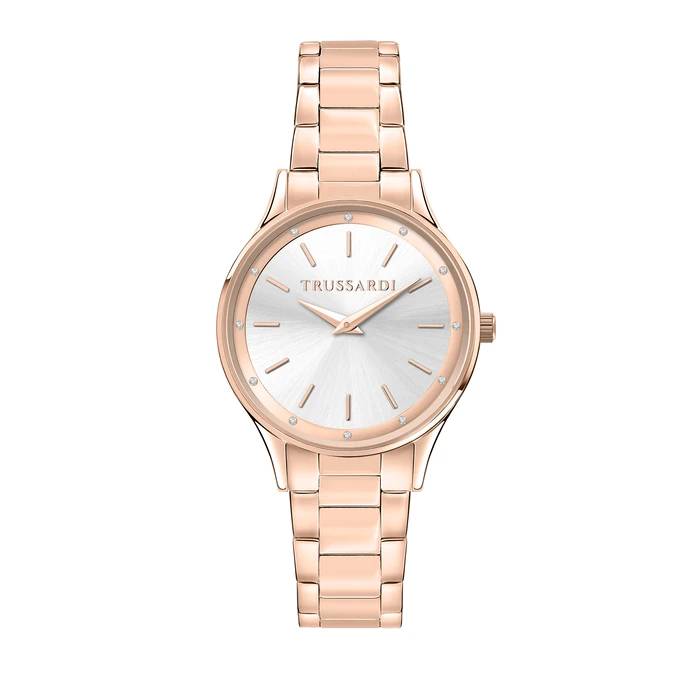 Γυναικείο Ρολόι Trussardi R2453152510 (34mm) Μεταλλικό Μπρασελέ Ροζ
