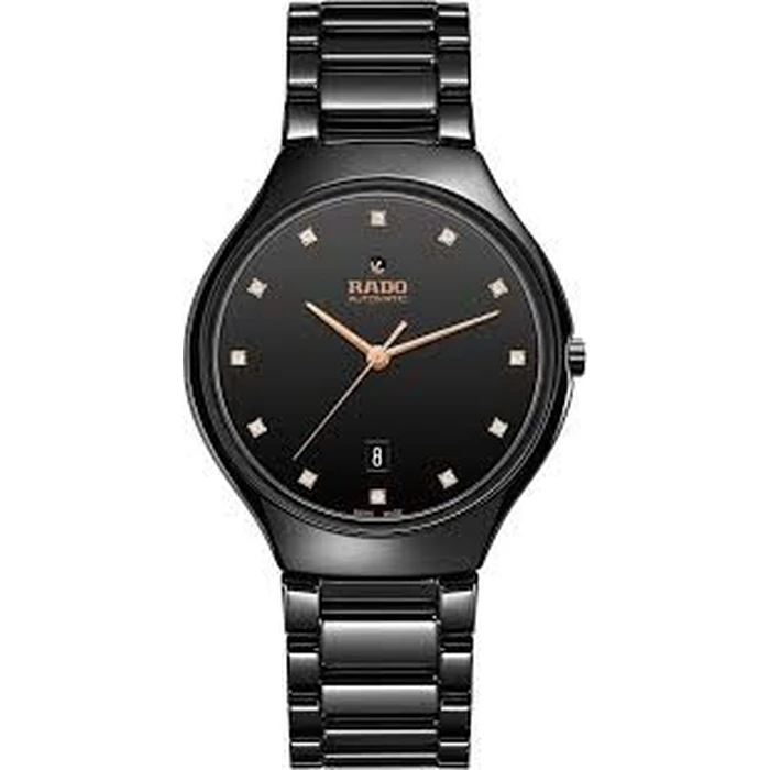 Ρολόι Unisex Rado R27113722 (40mm) Μεταλλικό Μπρασελέ Μαύρο