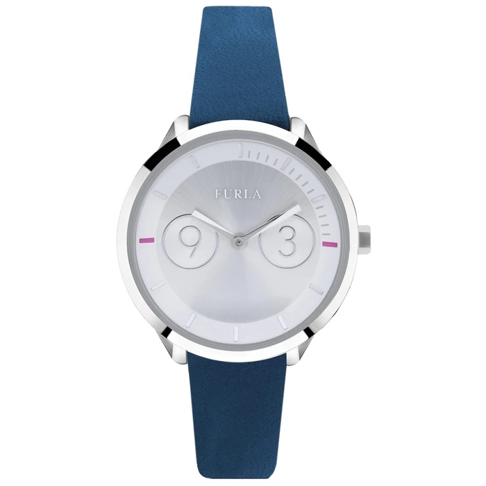 Γυναικείο Ρολόι Furla R4251102508 (31mm) Δερμάτινο Λουράκι Μπλε