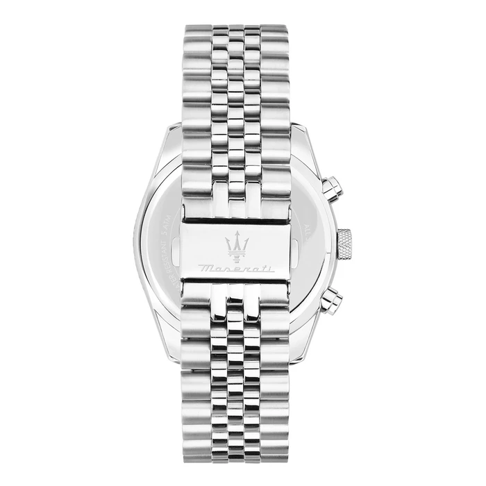Maserati Attrazione Men's Watch 43mm – Quartz Multifunction, Stainless Steel Bracelet, Black Dial (R8853151022)