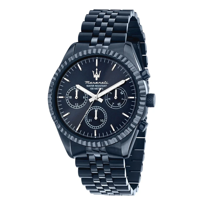 Maserati R8873600011 Men's Quartz Chronograph Watch 43mm Blue Stainless Steel Bracelet