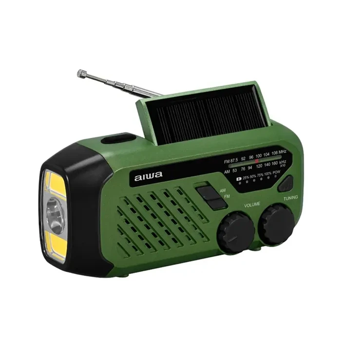 AIWA R-99EM Φορητό Ηλιακό Ραδιόφωνο με USB - Πράσινο