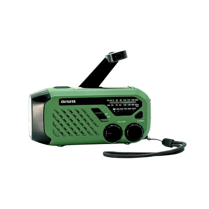 AIWA R-99EM Φορητό Ηλιακό Ραδιόφωνο με USB - Πράσινο