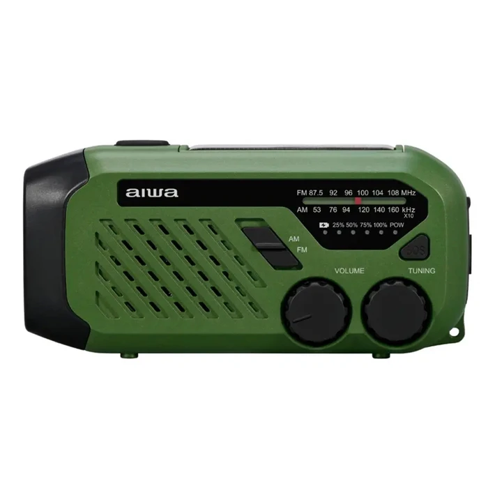 AIWA R-99EM Φορητό Ηλιακό Ραδιόφωνο με USB - Πράσινο