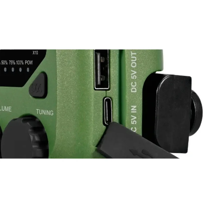 AIWA R-99EM Φορητό Ηλιακό Ραδιόφωνο με USB - Πράσινο