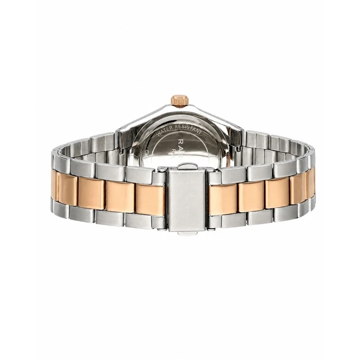 Radiant Men's Analog Quartz Watch 34 mm Two‑Tone Pink/Grey Stainless Steel Bracelet RA674203