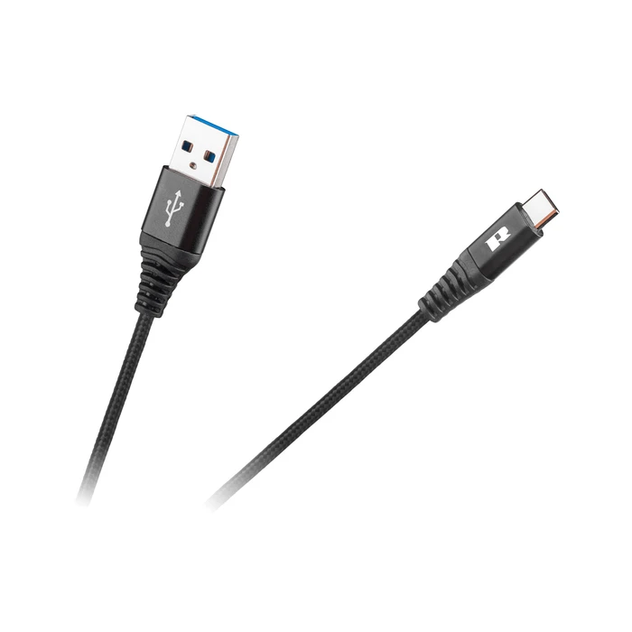 Rebel Καλώδιο USB σε USB-C 1m μαύρο