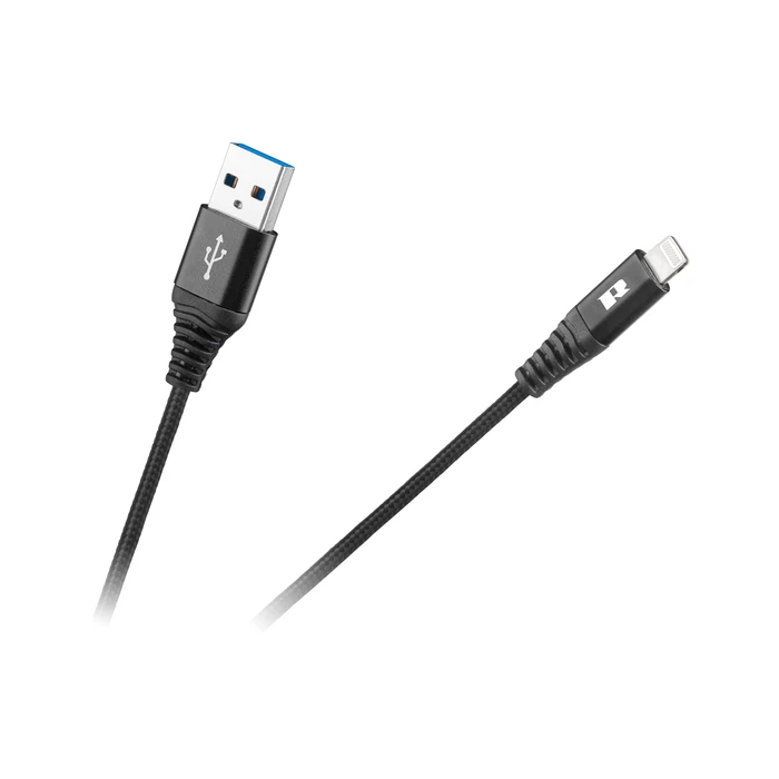 Καλώδιο Usb - Lightning 1m Rebel Μαύρο