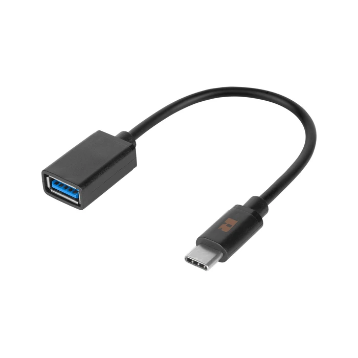 Αντάπτορας USB Rebel 3.0 - USB type-C OTG F/M 15cm μαύρος