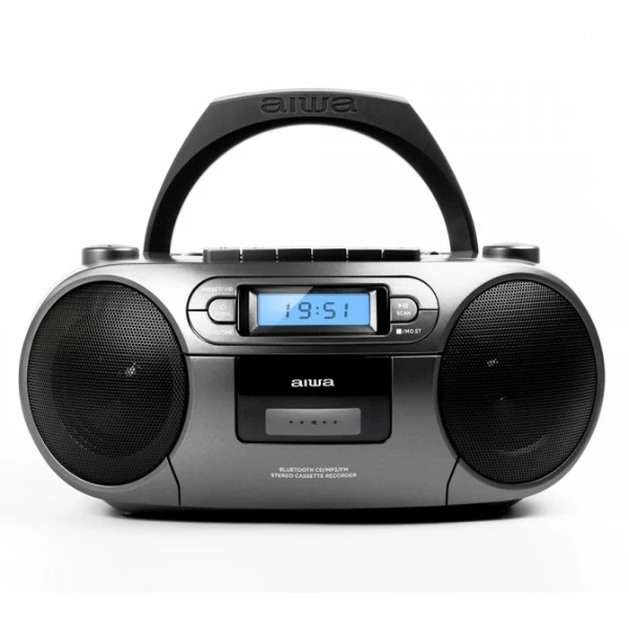 Aiwa Portable Radio-CD/MP3/USB/Cassette Player with Bluetooth RC-250/GY